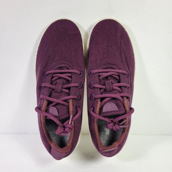 Allbirds Men's Burgundy Superfine Merino Wool Runner Shoes Sz 9 - Picture 7 of 9